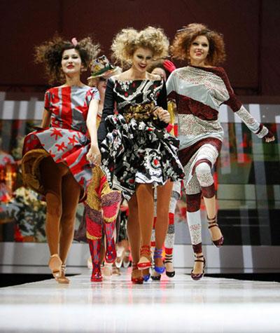 Vivienne Westwood Anglomania Autumn/Winter 09/10 collection during the Audi Fashion Festival in Singapore
