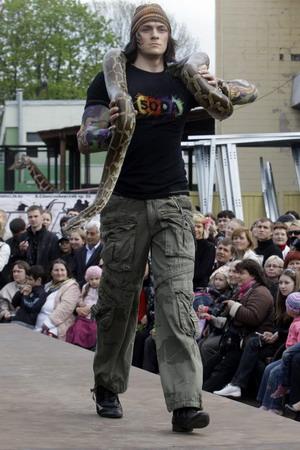 Defile.zoo fashion show in Russia