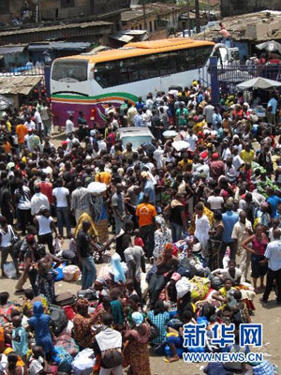 Yutong buses spotted amid chaos in Cote d'ivoire