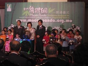 The Launching of a Special Website for the Pandas Traveling to Macau