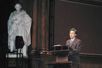 Prof. Zhao BaiSheng Speaks at Harvard