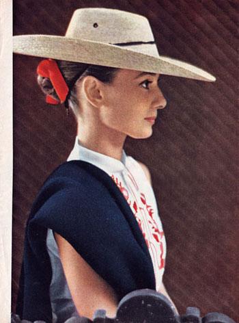 Audrey Hepburn's hat fashion