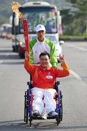 Torch Relay held for 2010 Asian Para Games