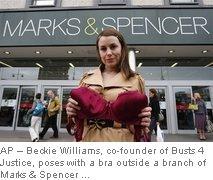 Women challenge Marks & Spencer bra pricing policy