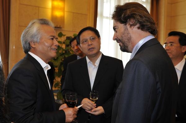 Wei Liucheng meets with WTTC president Jean-Claude Baumgarten