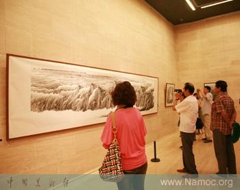 An exhibition about Zhong Zhangfa   s work is on display