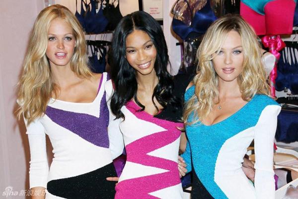 Spicy Victoria's Secret bombshells promote new lingeire in NY