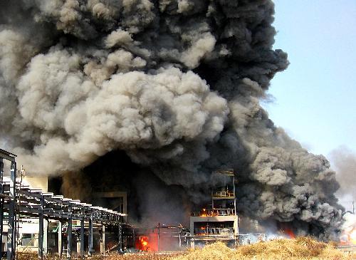 Fire breaks out at chemical plant, injures 2