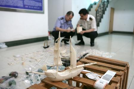 7.8 Kilograms of Ivory Products Detected( with photo)