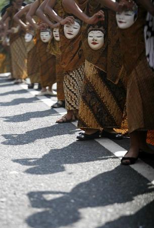 Batik cloth during Solo Batik Carnival in Solo, Indonesia