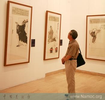 Xu Peichen holds a traditional Chinese painting exhibition