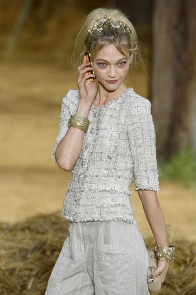 Karl Lagerfeld for French fashion house Chanel at Spring/Summer 2010
