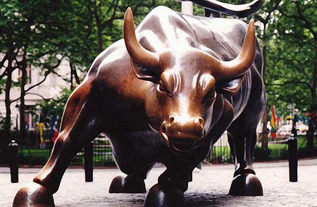 The Bull Comes Charging from Wall Street