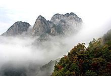 The mountain travels in the courtyart  An   qing of China
