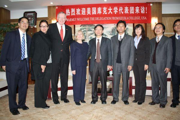 Chairman of the Board and delegation from Keuka College visit YUFE