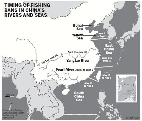 Fishing ban to ease problems in Pearl River