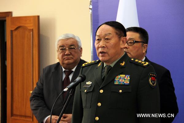 Chinese defense minister meets Kazakh, Kyrgyz counterparts