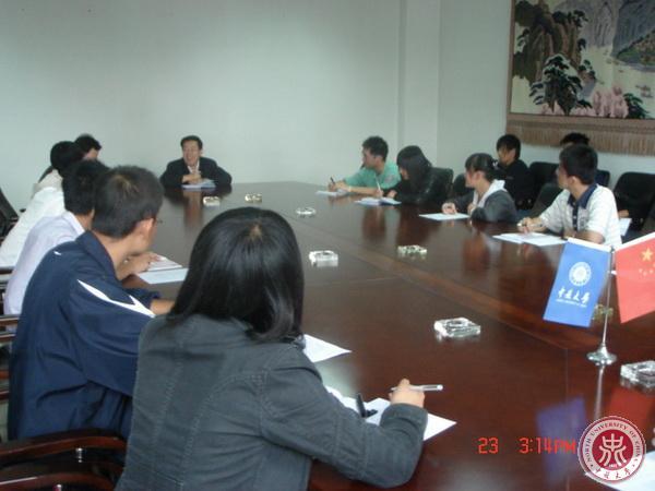 President Zhang Wendong Has a Talk with Freshmen