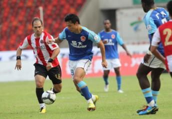 Guangzhou Evergrande Team Tied Chengdu Sheffield United Team at 2:2