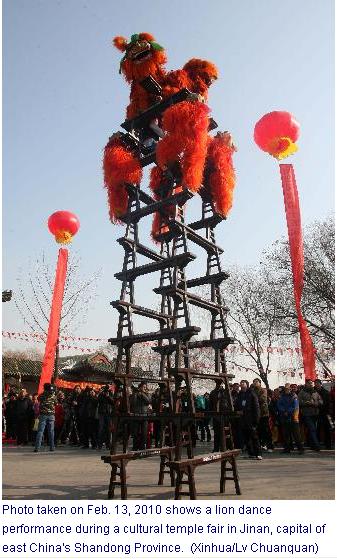 Jinan temple fairs open to visitors in Spring Festival