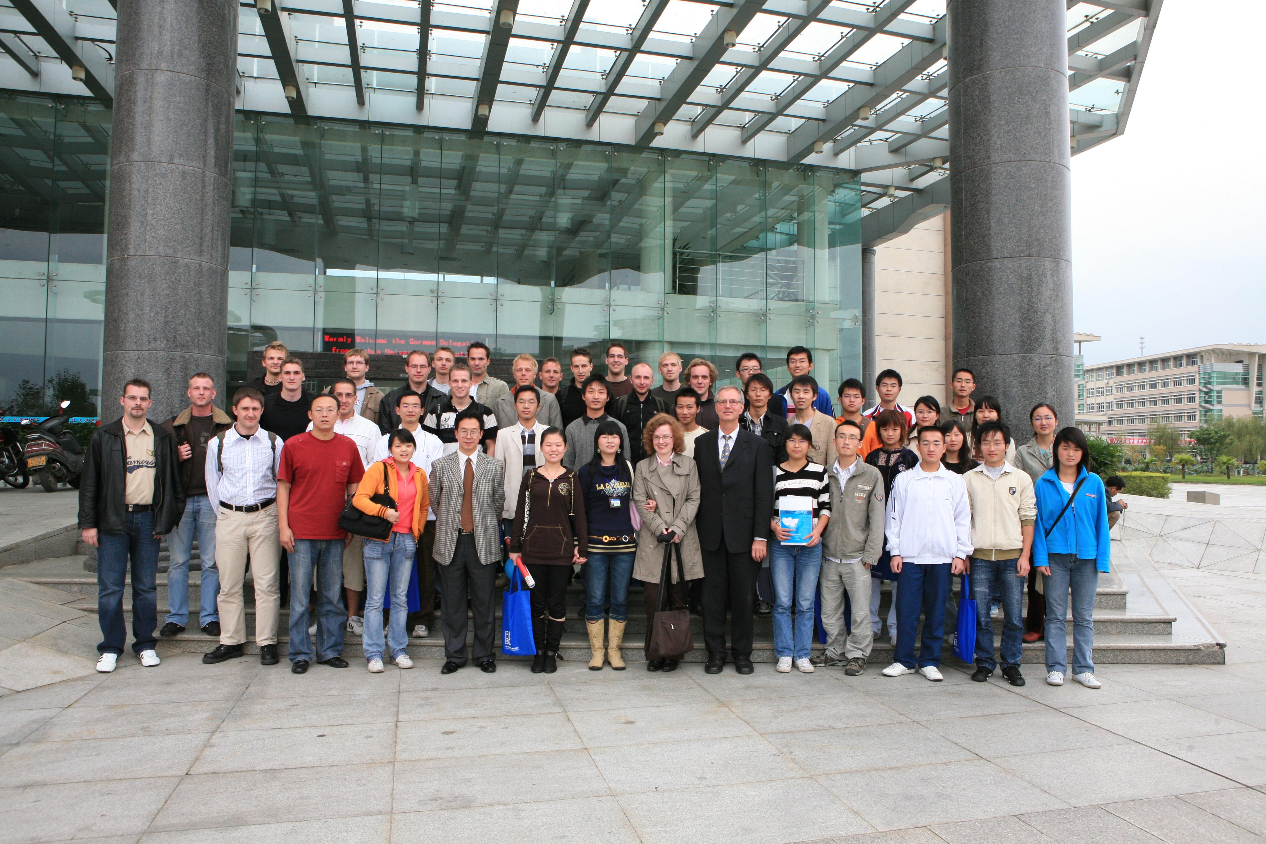 The  Student's  Delegation  from  Bochum  University  of  Applied  Sciences  of  Germany  paid  a  4-day  visit  to