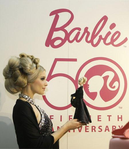 Barbie doll at the International Toy Fair