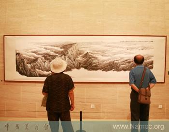 An exhibition about Zhong Zhangfa   s work is on display