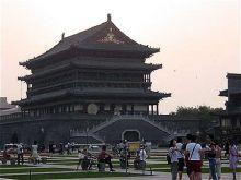 The drum-tower of bell tower travels  Xi   an of China