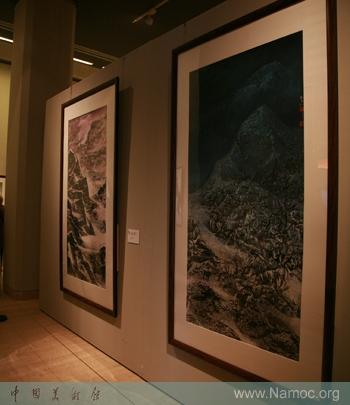 Taiwan artist Liu Guosong holds a painting exhibition