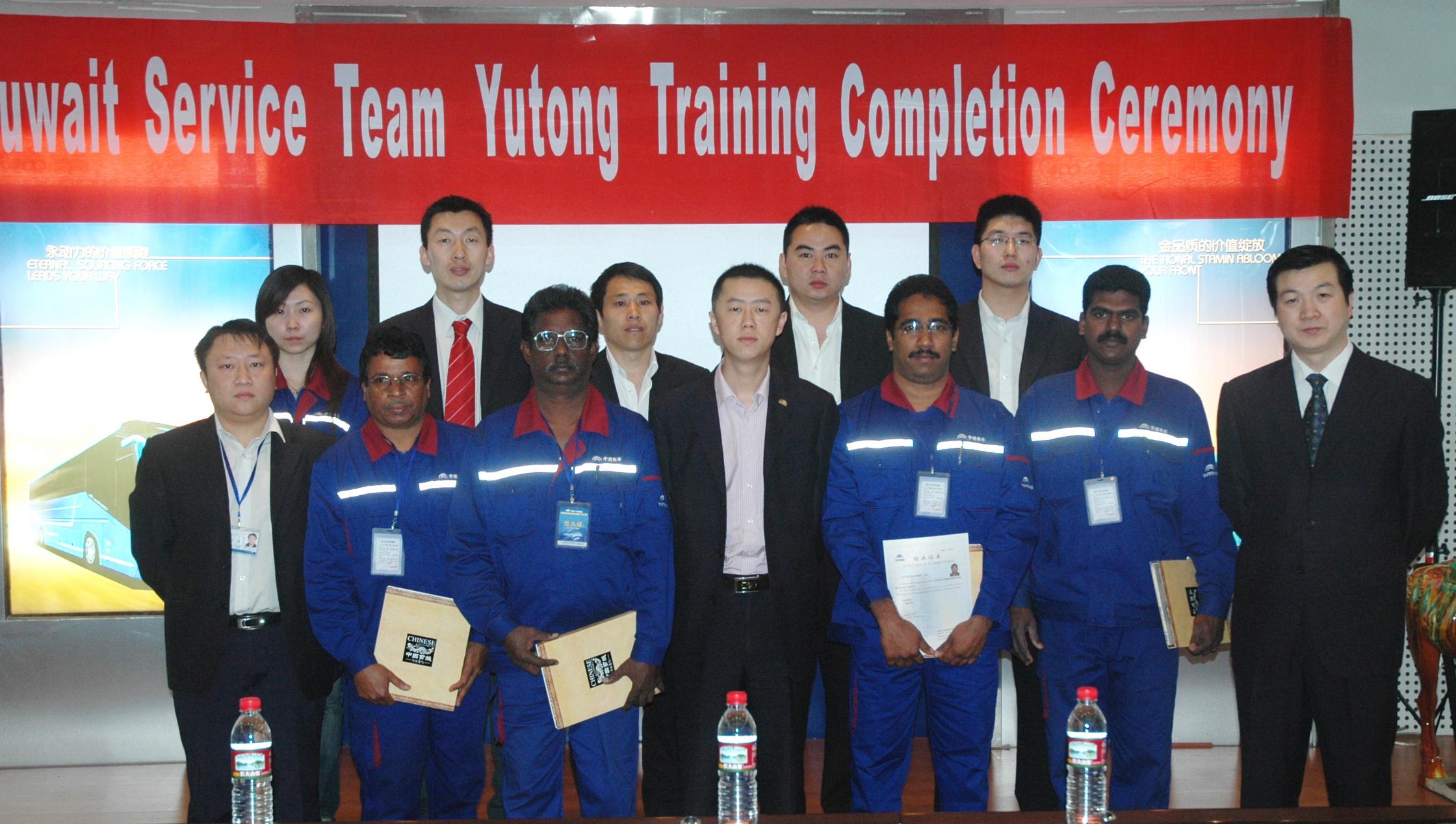Servicemen from Kuwait Trained in Yutong