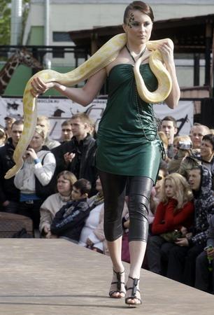 Defile.zoo fashion show in Russia