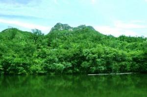 Nine valley mouth natural scenic spots travel  Beijing of China