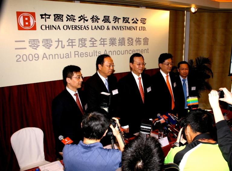 China Overseas Land & Investment Ltd. Announces its 2009 Annual Results

2010-03-18