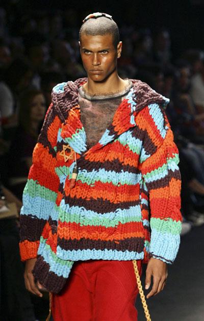 Men's Fall/Winter 2009/10 fashion trend: stripe and plaid
