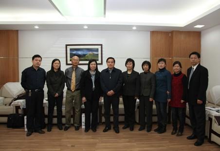 President Su Zhiwu meets guests from Nanyang Technological University of Singapore