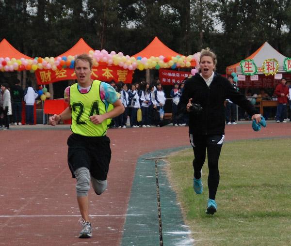 International Students     				Premier Participation in the Annual Sports Meet