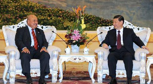 Chinese Vice President Meets Fijian FM