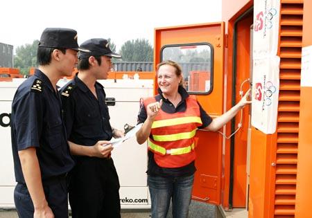 Attentive Services Provided to Olympic Materials leaving China (with photo)