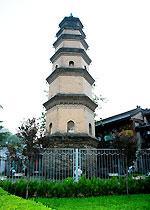 The treasure celebrates the tower of China of the temple to travel  Xi   an of China