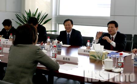 Commissioner Xie Fuzhan meets with the Visiting Delegation from Macau Statistics and Census Service