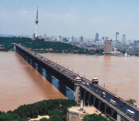 Wuhan Yangtze River Bridge  Hubei Wuhan of China