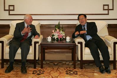 Former U.S. President Jimmy Carter Visits Tsinghua