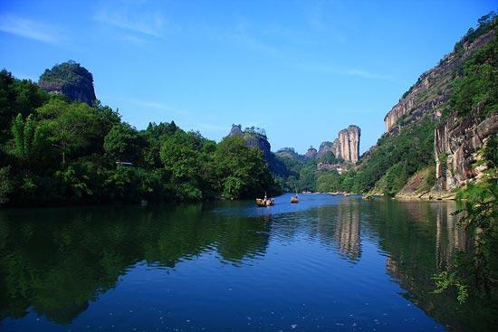 Beautiful scenery of Wuyi Mountains