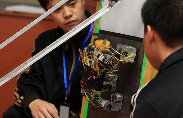 Robots show off on university stage