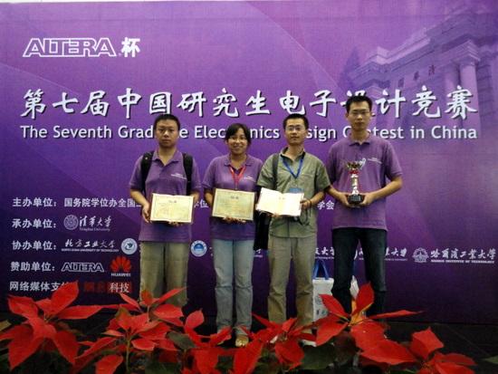 NPU Won Group Silver Prize for the Seventh China Graduate Student Electronic Design Contest
