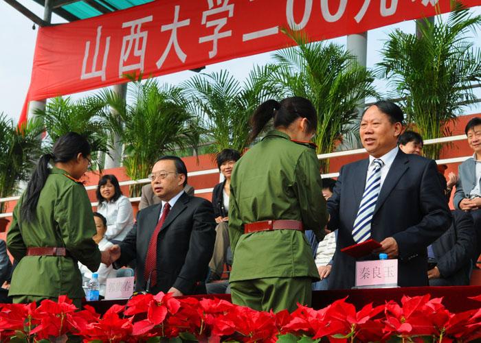 SHANXI UNIVERSITY HELD SCHOOL-OPENING CEREMONY FOR COHORT 2009 CUM THE MILITARY TRAINING MOBILIZATION RALLY