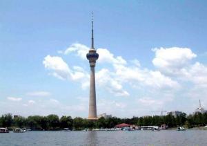 The central broadcasting television tower travels  Beijing of China