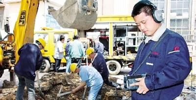 Daily check for underground water supply network