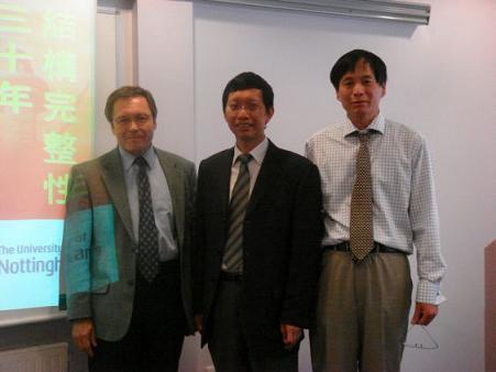 Professor  Tu  Shandong  Invited  to  Lecture  in  University  of  Nottingham,  U.K