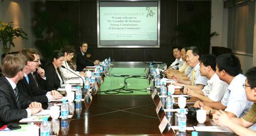 Mr. Guenther H. Oettinger, Energy Commissioner of European Commission Visits Tongji